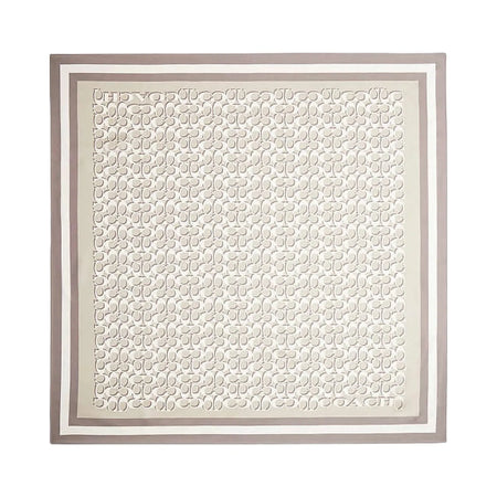 Coach Signature Silk Square Scarf Silk-Bone