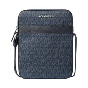 Michael Kors Cooper Signature Logo Flight Bag Admrl-Plblue