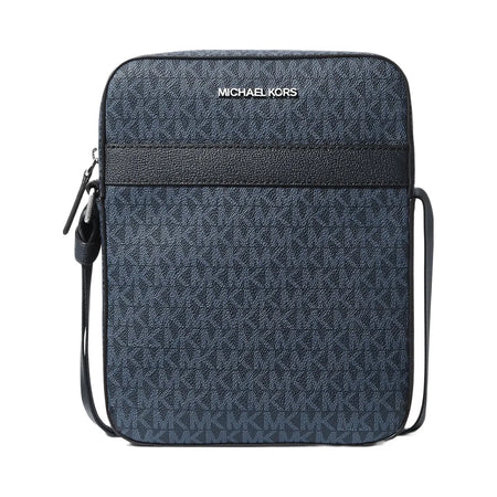 Michael Kors Cooper Signature Logo Flight Bag Admrl-Plblue