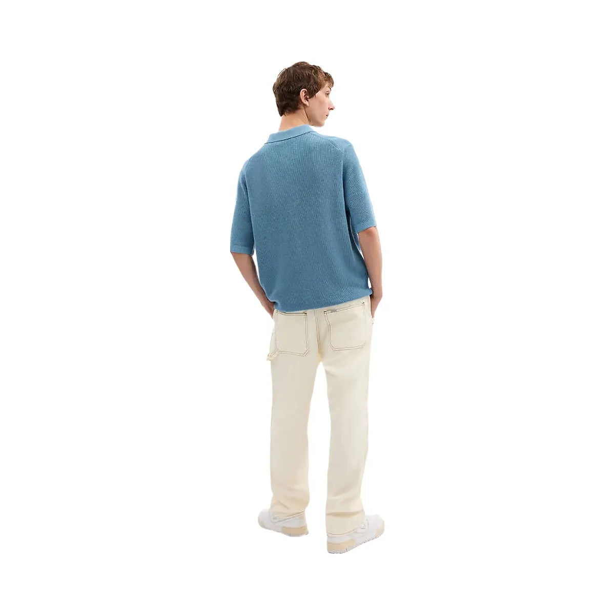Coach Knit Polo Washed Blue