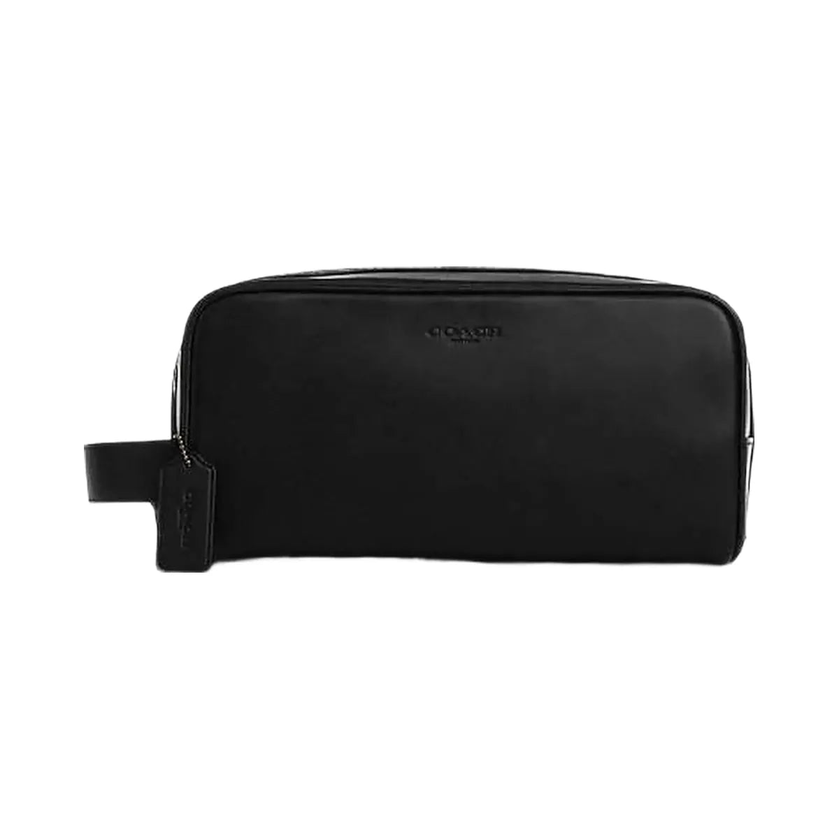 Coach Large Travel Kit Smooth Leather-Gunmetal-Black