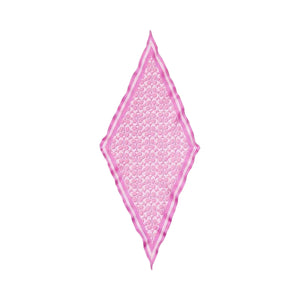Coach Signature Silk Diamond Scarf Fuschia