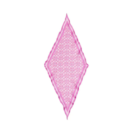 Coach Signature Silk Diamond Scarf Fuschia
