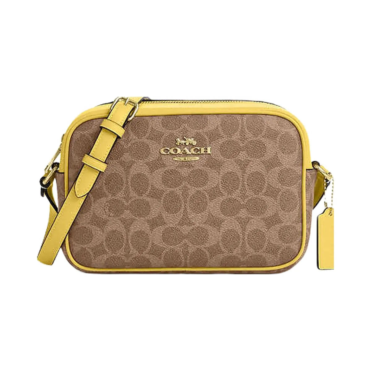 Coach Jamie Camera Bag In Signature Canvas Signature Canvas-Im-Tan-Yellow