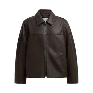 Coach Leather Jacket Burnt Espresso
