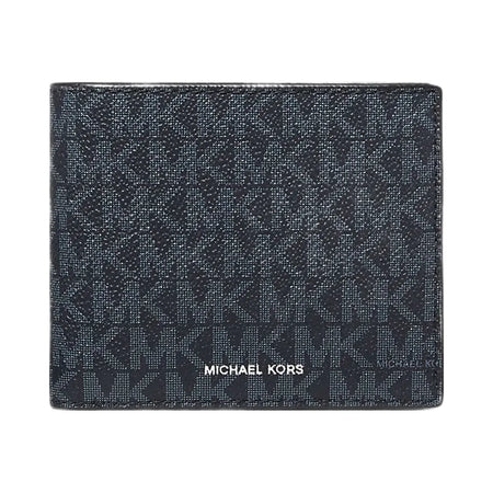 Michael Kors Cooper Logo Billfold Wallet With Coin Pouch Admrl-Plblue