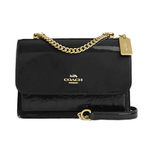 Coach Klare Crossbody Bag In Signature Leather Novelty Leather-Gold-Black