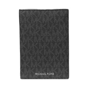 Michael Kors Logo Passport Wallet Black