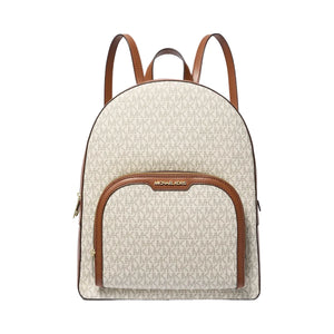 Michael Kors Jaycee Large Logo Backpack Vanilla