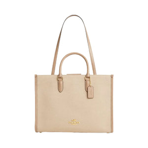 Coach Maggie Tote Bag In Colorblock Im-Dark Natural Multi
