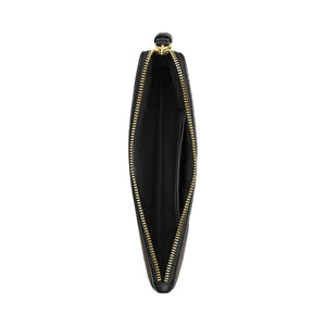 Coach Large Corner Zip Wristlet In Signature Canvas Signature Canvas-Gold-Walnut-Black