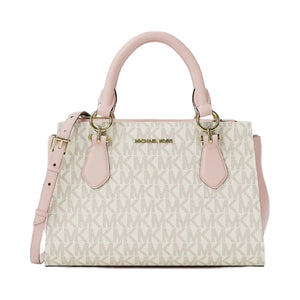 Michael Kors Marilyn Small Signature Logo Messenger Bag Pwd Blsh Mlt