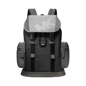 Michael Kors Cooper Signature Logo and Nylon Backpack Gunmetal