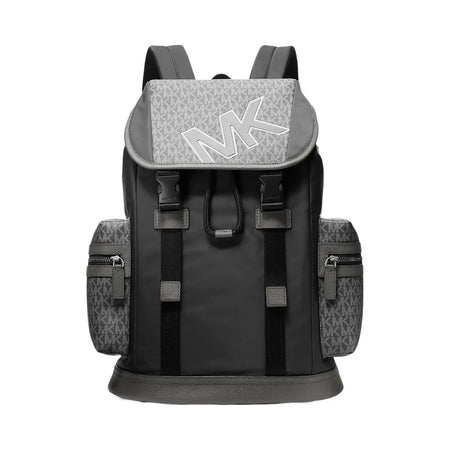 Michael Kors Cooper Signature Logo and Nylon Backpack Gunmetal