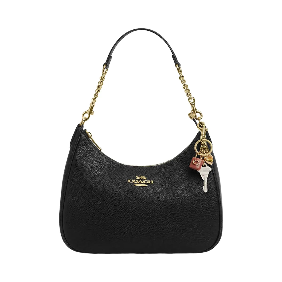 Coach Key Cluster Bag Charm Gold-Pink Multi