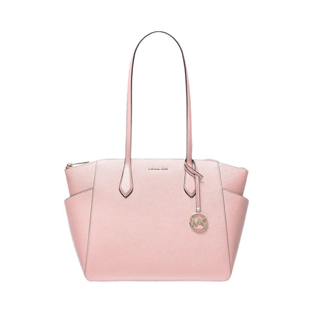 Michael Kors Marilyn Medium Saffiano Leather Tote Bag Powder Blush