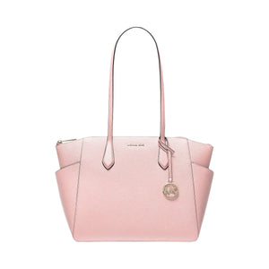 Michael Kors Marilyn Medium Saffiano Leather Tote Bag Powder Blush