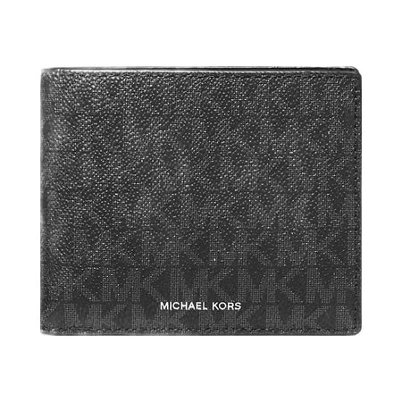 Michael Kors Cooper Logo Billfold Wallet With Coin Pouch Black