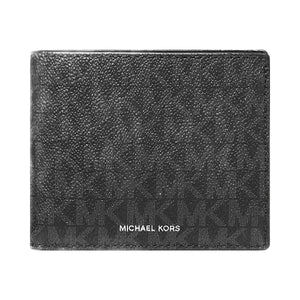Michael Kors Cooper Logo Billfold Wallet With Coin Pouch Black