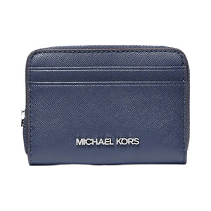 Michael Kors Jet Set Travel Medium Saffiano Leather Wallet Navy