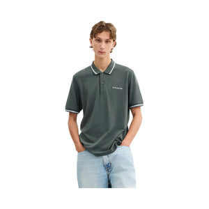 Coach Signature Trim Polo In Organic Cotton Ivy