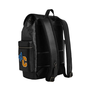 Coach Sprint Backpack In Signature Canvas With Patches Signature Canvas-Gunmetal-Charcoal Multi