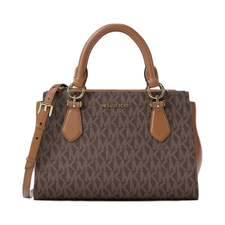 Michael Kors Marilyn Small Signature Logo Messenger Bag Brown