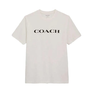 Coach Signature T-Shirt In Organic Cotton White