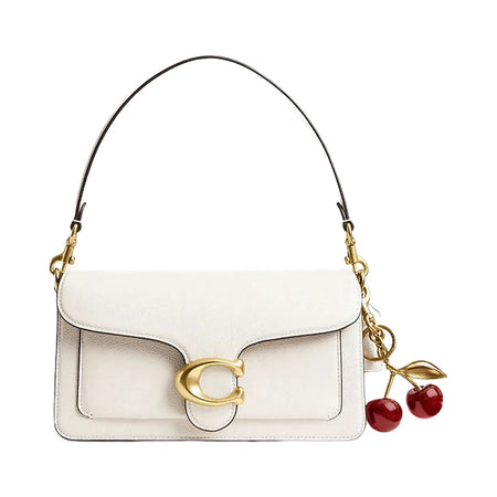 Coach Tabby Shoulder Bag 26 Polished Pebble Leather-Brass-Chalk