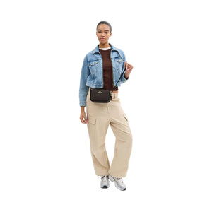 Coach Mini Jamie Camera Bag In Signature Canvas Signature Canvas-Gold-Walnut-Black