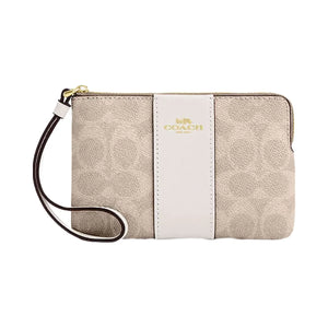 Coach Large Jewelry Box In Signature Canvas Signature Canvas-Gold-Sand-Chalk