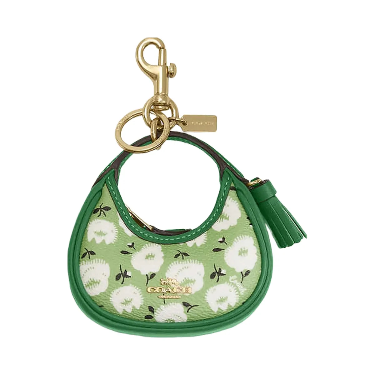 Coach Mini Carmen Bag Charm With Floral Print Im-Kelly Multi