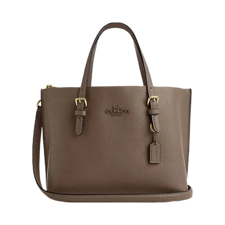 Coach Mollie Tote Bag 25 Leather-Gold-Dark Stone