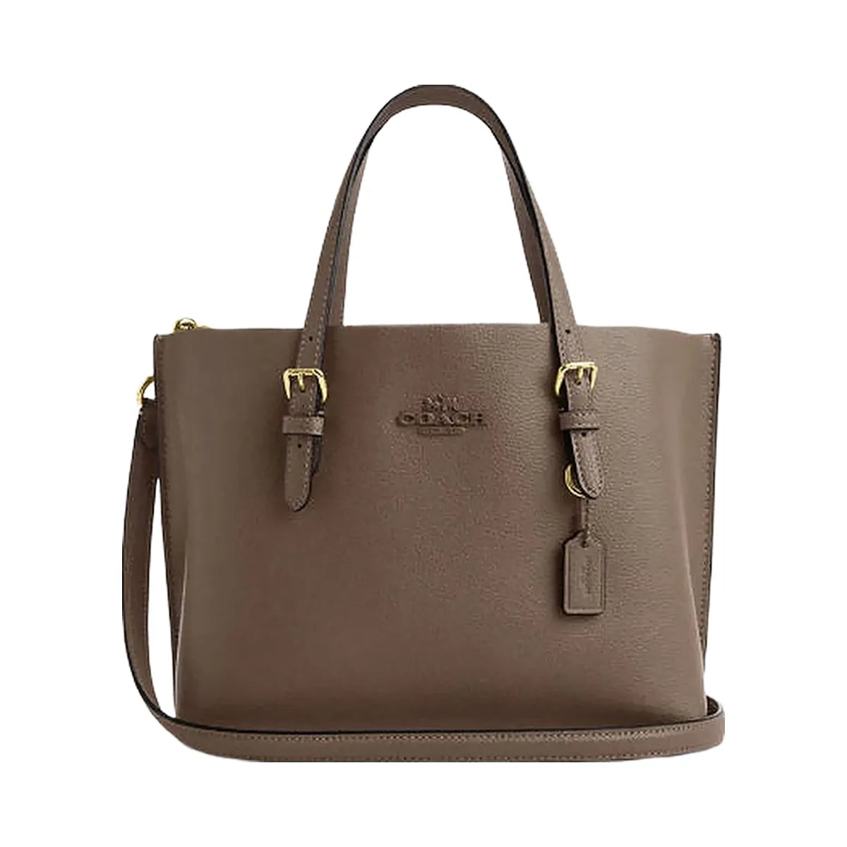 Coach Mollie Tote Bag 25 Leather-Gold-Dark Stone