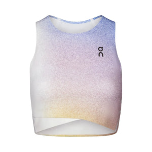 On Court Crop Top White Indigo