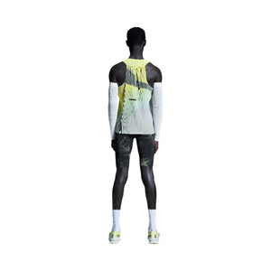 On Race Tights Half Black Limelight