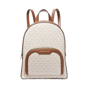Michael Kors Jaycee Medium Logo Backpack Vanilla