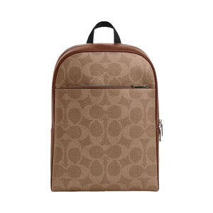 Coach Owen Backpack In Signature Canvas Signature Canvas-Qb-Tan-Vintage Brown