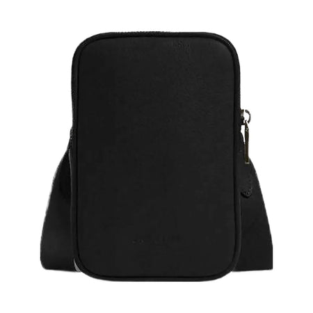 Coach Aden Crossbody Bag Pebbled Leather-Gunmetal-Black