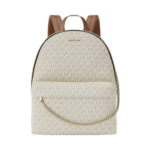 Michael Kors Slater Large Signature Logo Backpack Lt Crm Multi