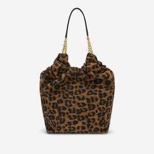 DeMellier The Miami leopard-effect suede & black smooth