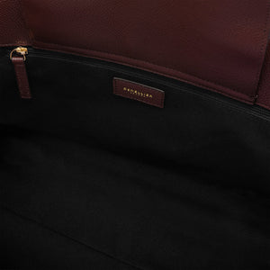 DeMellier The Midi Hudson burgundy small grain
