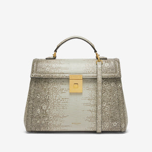 DeMellier The Midi Paris natural lizard-effect