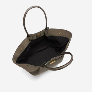 DeMellier The New York deep olive suede & deep olive smooth