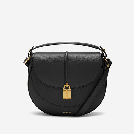 DeMellier The Siena Saddle black small grain