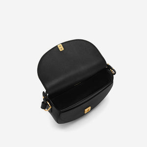 DeMellier The Siena Saddle black small grain