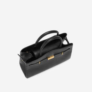 DeMellier The Midi Hudson black small grain