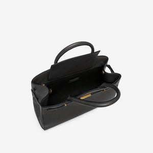 DeMellier The Midi Hudson black small grain