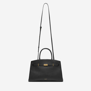 DeMellier The Midi Hudson black small grain