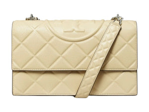Tory Burch Fleming Convertible Shoulder Bag Vanilla Soft Serve